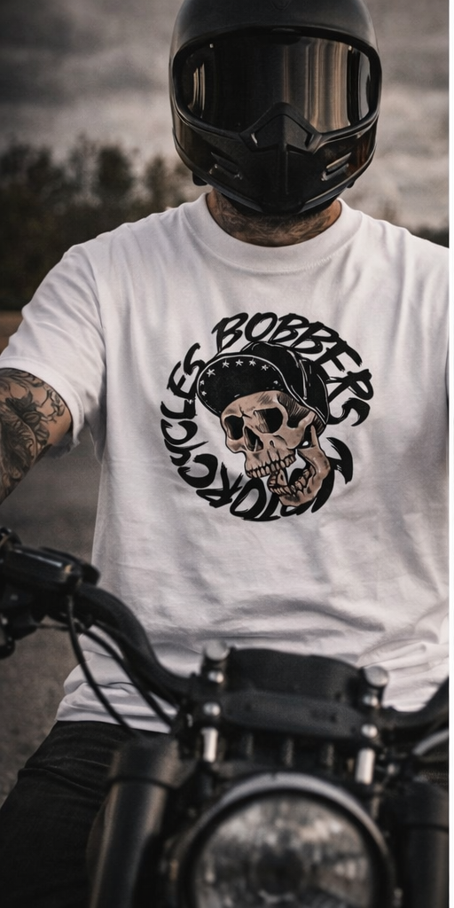 T-shirt col montant BobbersMc Skull Logo