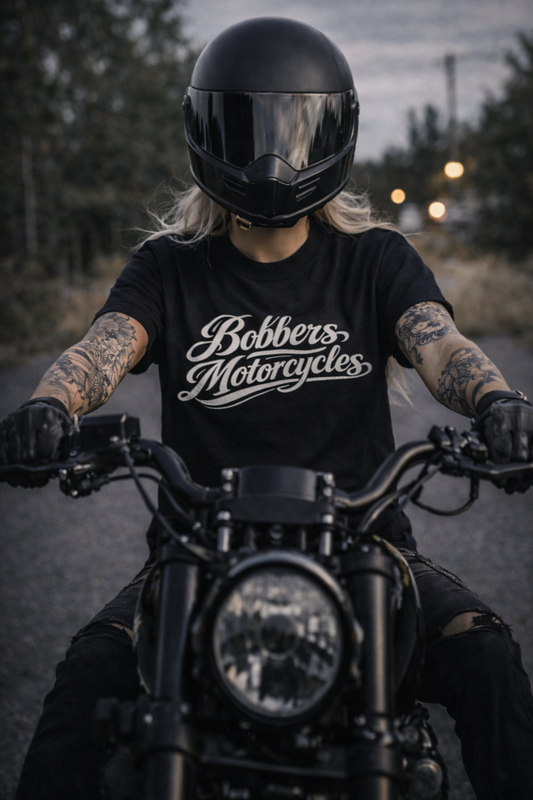 T-shirt col montant Bobbers Motorcycles unisexe